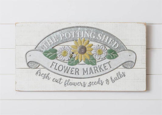 5W3269 The Potting Shed Sign - A&B Wholesale Market Inc