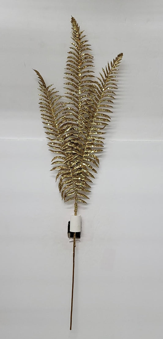 60151  XMAS LONG FERN SPRAY GOLD