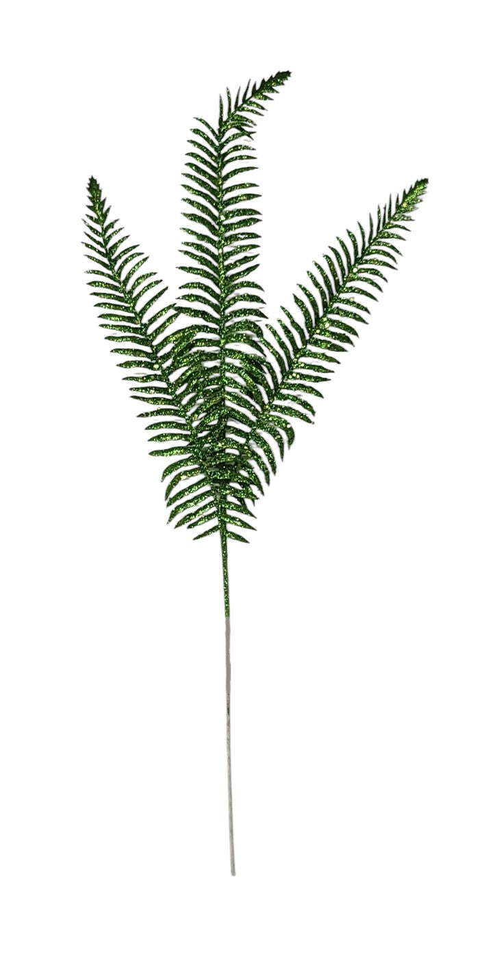 60154  XMAS LONG FERN SPRAY- GRN