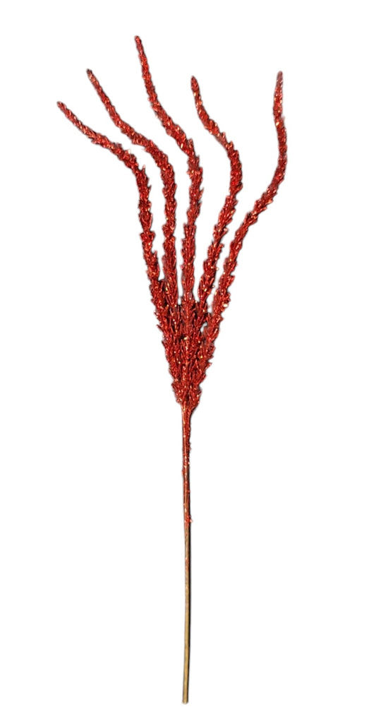 60333  XMAS SPIRAL SPIKE SPRAY- RED