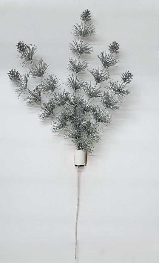 62582  XMAS PINE SPRAY SILVER