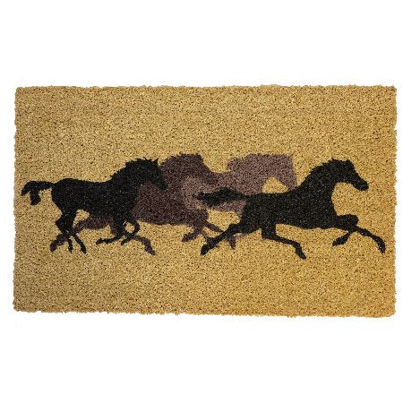 70004 COIR DPPR MAT HORSES, "FORWARD" - A&B Wholesale Market Inc