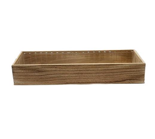 7918BR 18" Wood Window Box Brown