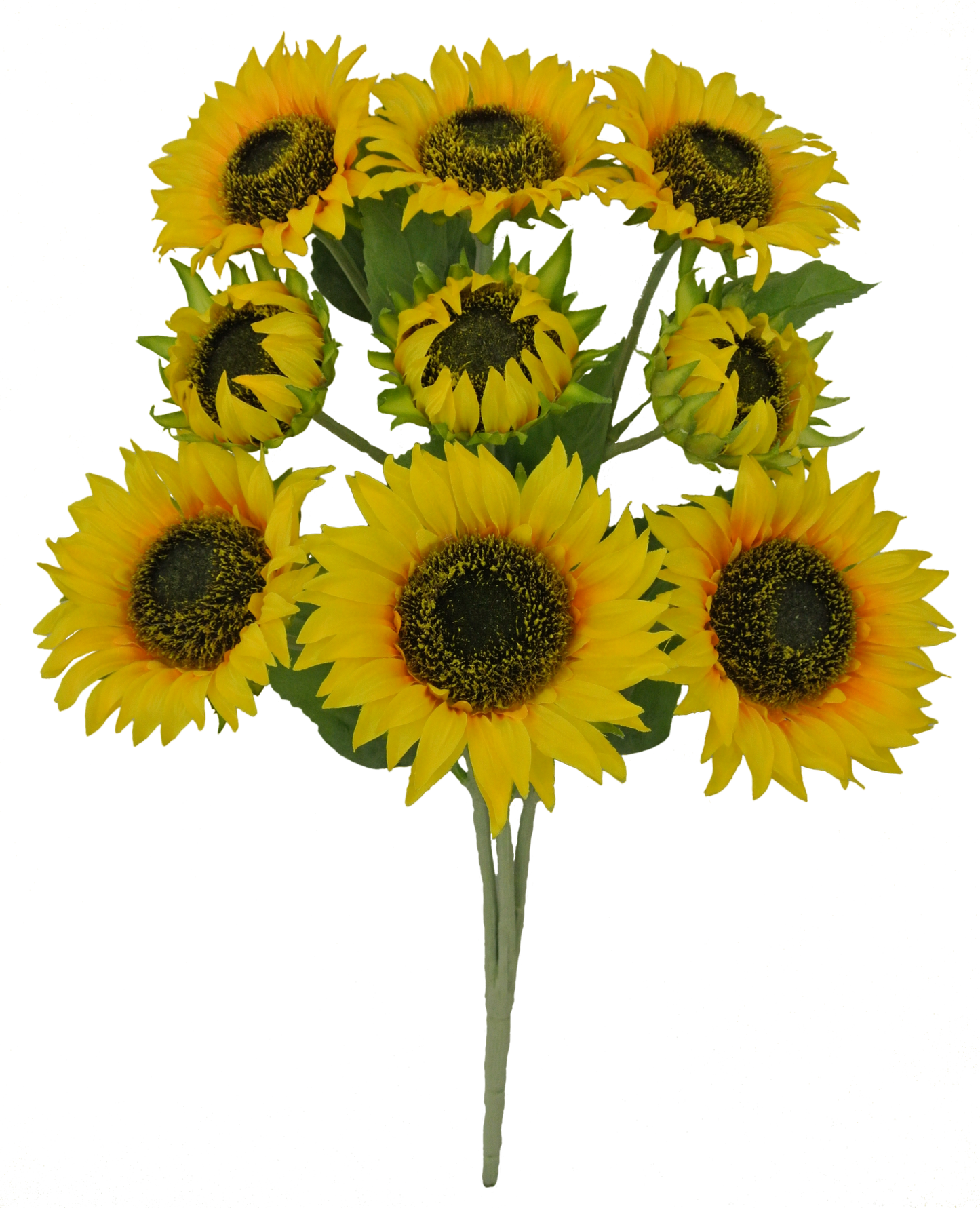 80098-YEL 21" Sunflower Bush X9 - A&B Wholesale Market Inc