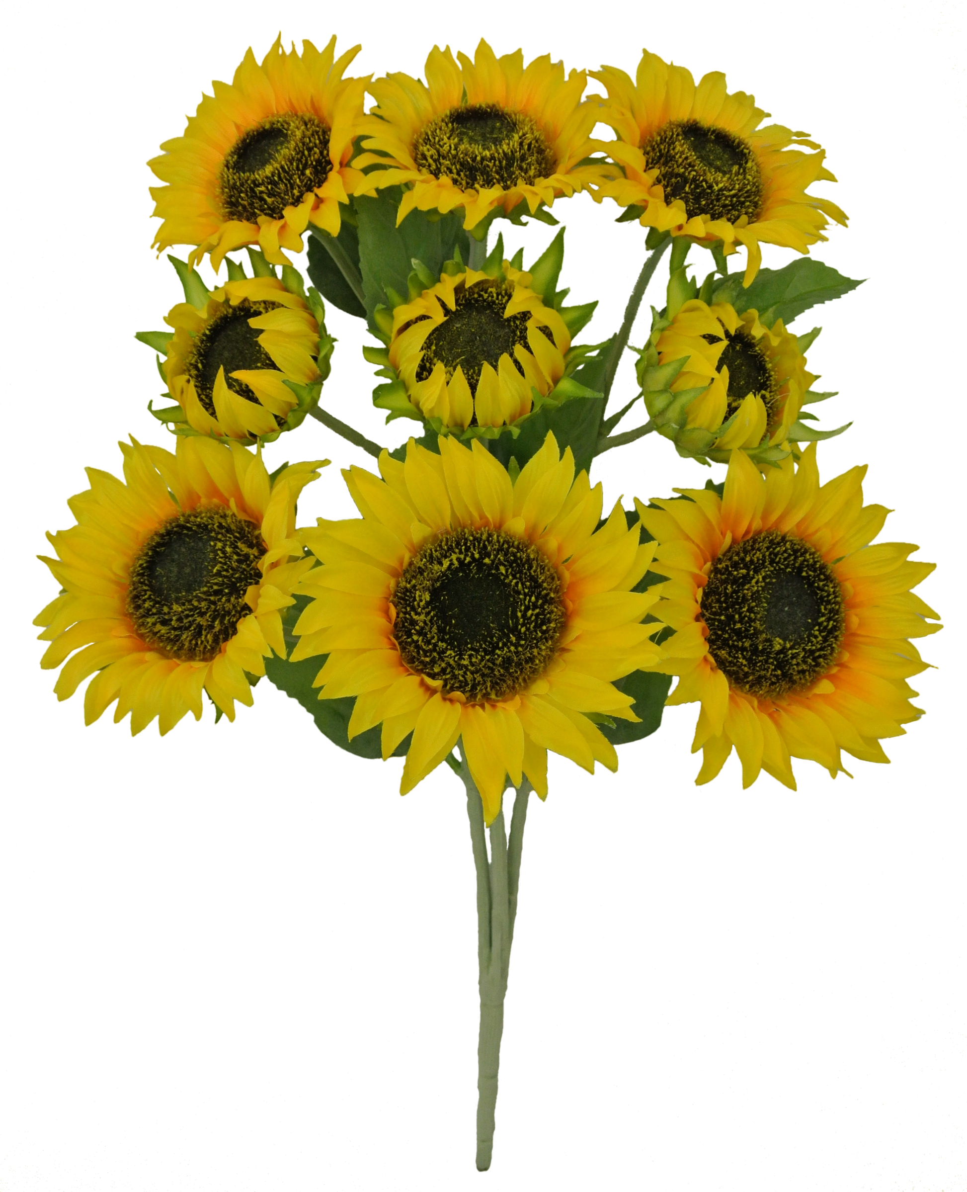 80098-YEL 21" Sunflower Bush X9 - A&B Wholesale Market Inc