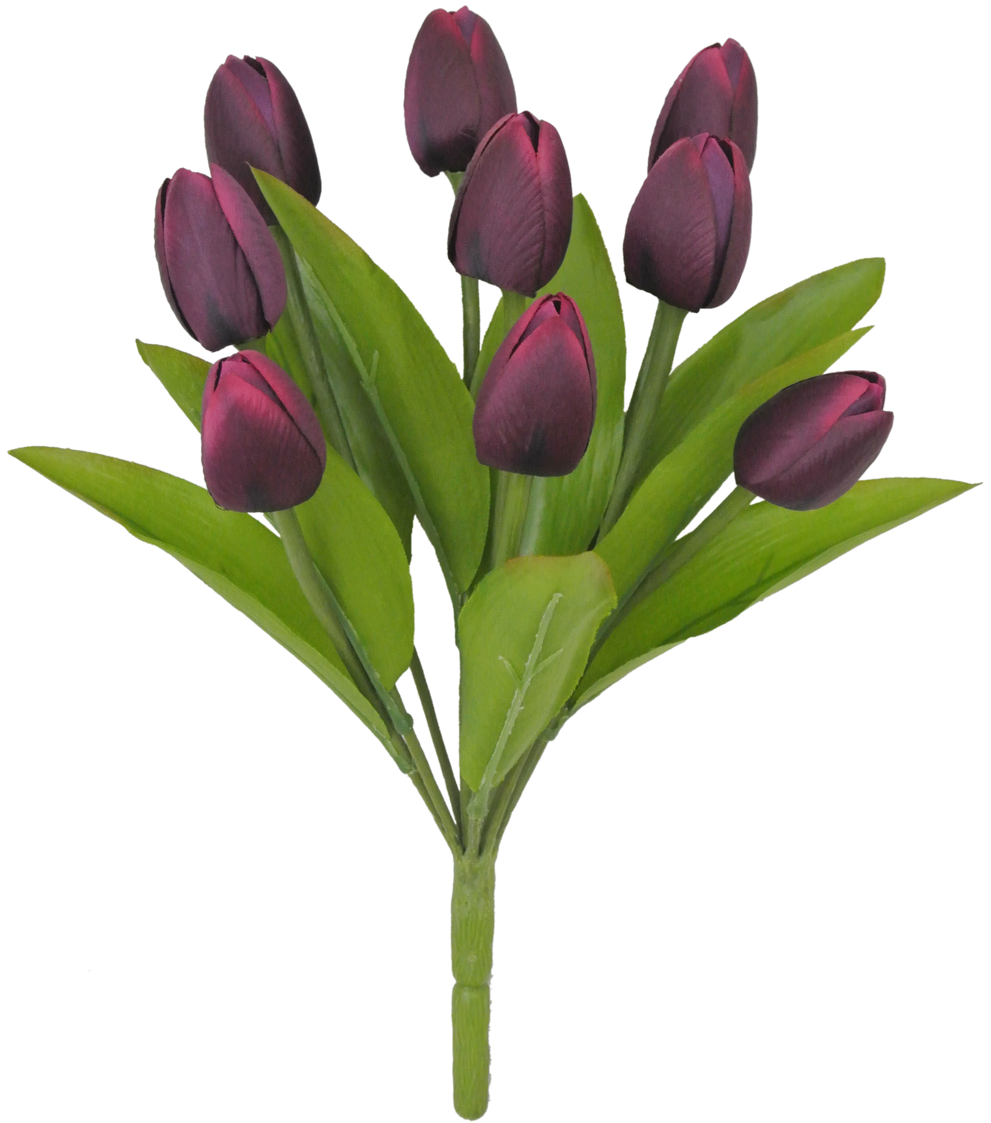 80310-PU 13" TULIP BUSH X9 - A&B Wholesale Market Inc