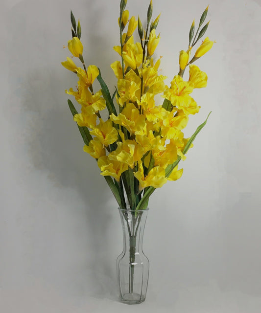 80358-YEL  30" Gladiolus Bush x5