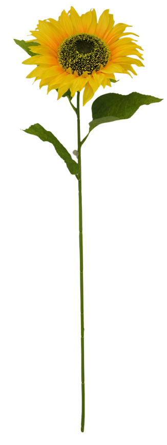 80839-YEL 33" Single Sunflower Stem