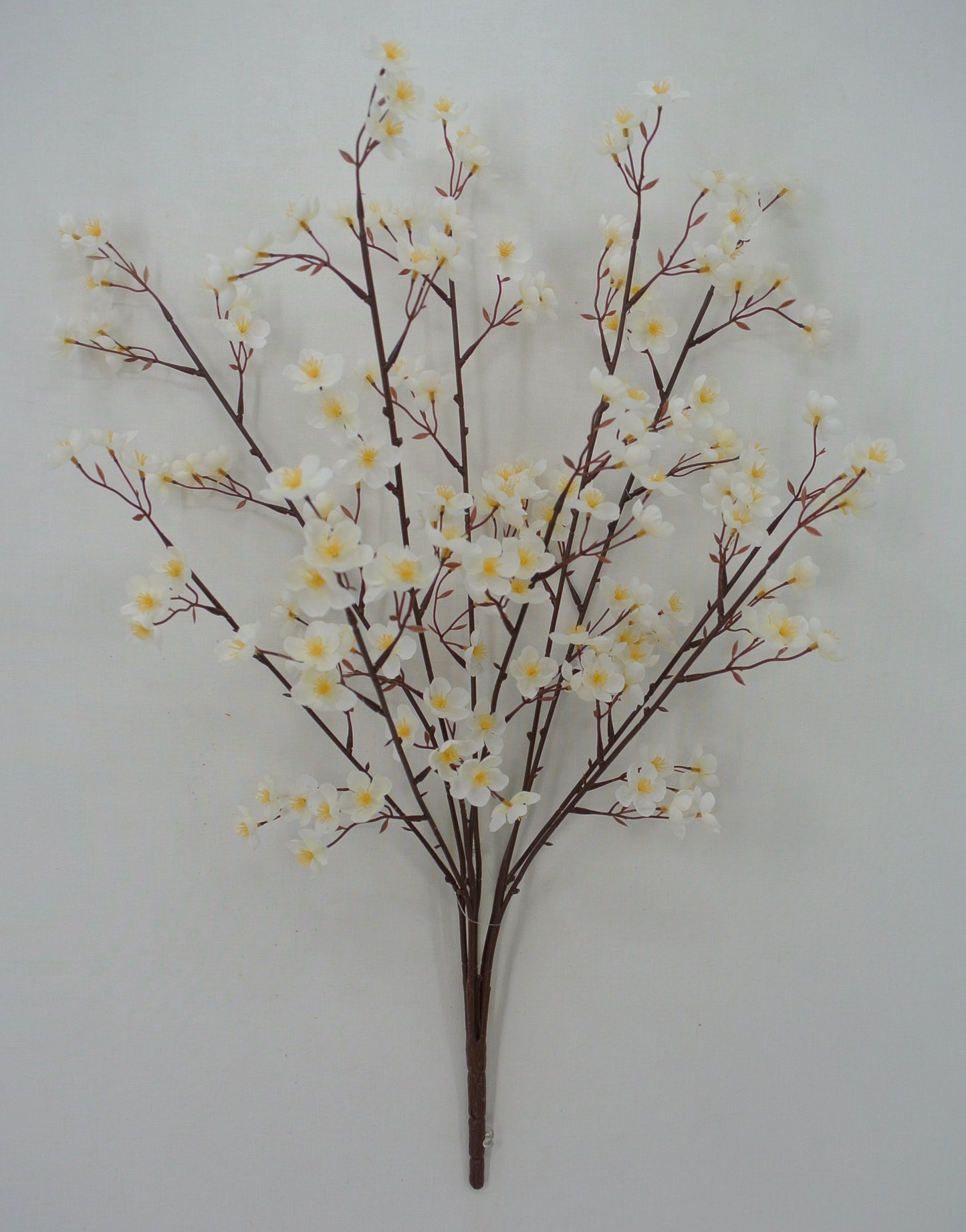 83485-WT 25" Blossom Bush X10 - A&B Wholesale Market Inc