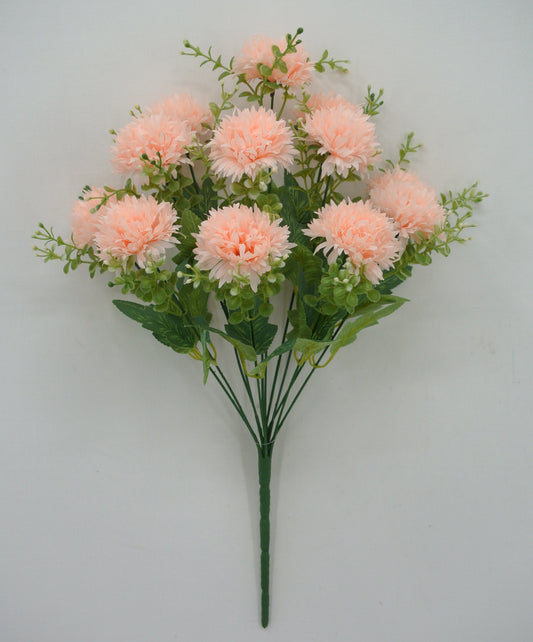 84202-BLUSHPH 19"POM POM BUSH X12 - A&B Wholesale Market Inc