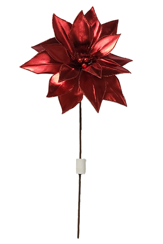 84545  POINSETTIA X1- METALLIC RED