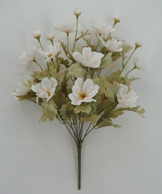 84566-IVORY  21" COSMOS BUSH X11