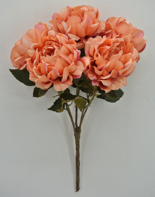 84615-PH  19" SATIN PEONY BUSH X5