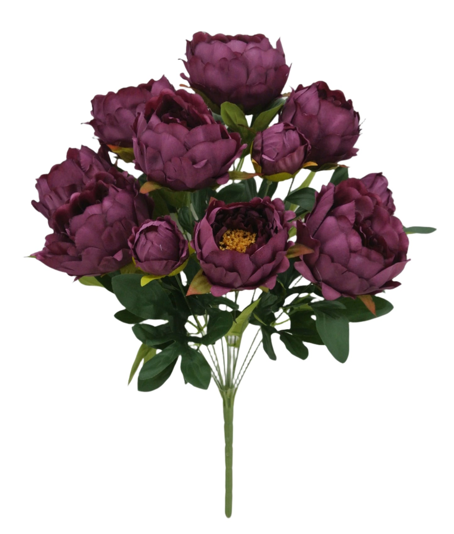 84637-PU  20" PEONY BUSH X11