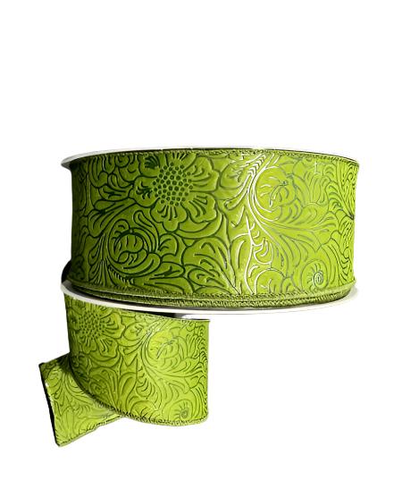 984240-08C MOSS FLOWER EMBOSSED 2.5"X50Y