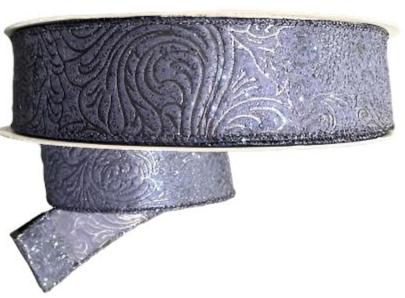 984209-27C | 1.5" | NAVY | FLOWER EMBOSSED | WATER RESISTANT | 50YD