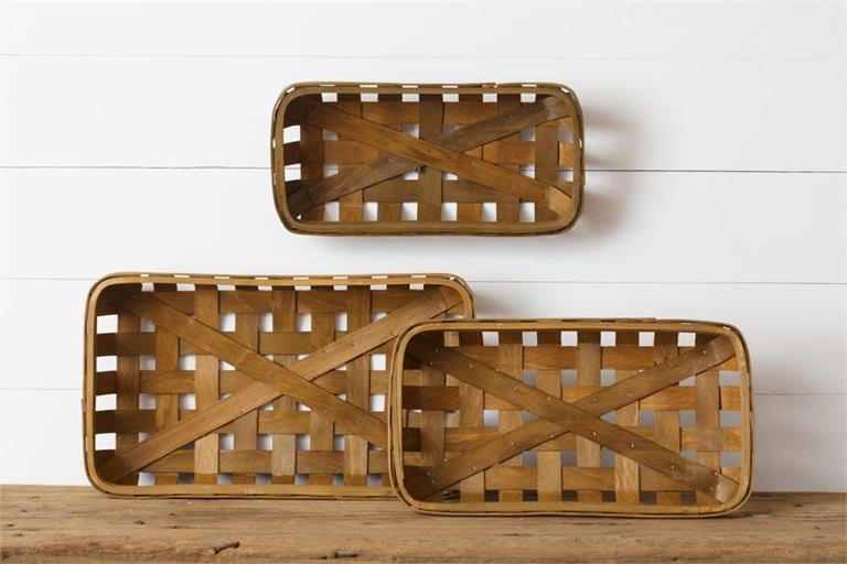 8B2293 Brown Tobacco Baskets S3 - A&B Wholesale Market Inc