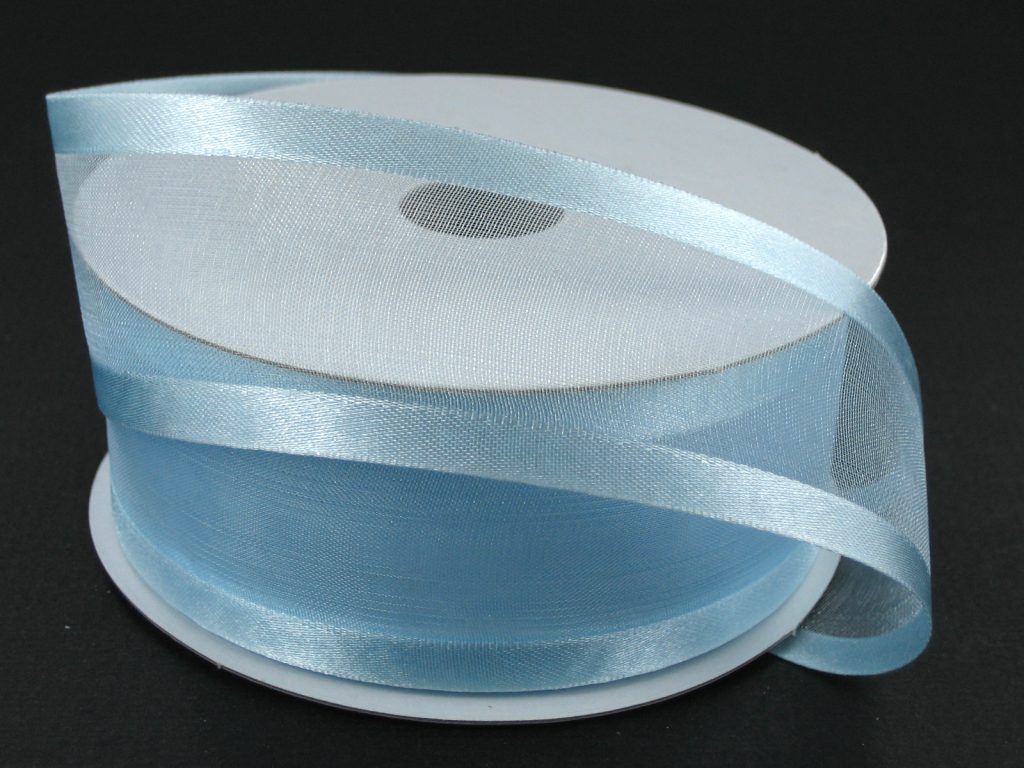 900809-04A Lt. Blue Satin Edge Sheer