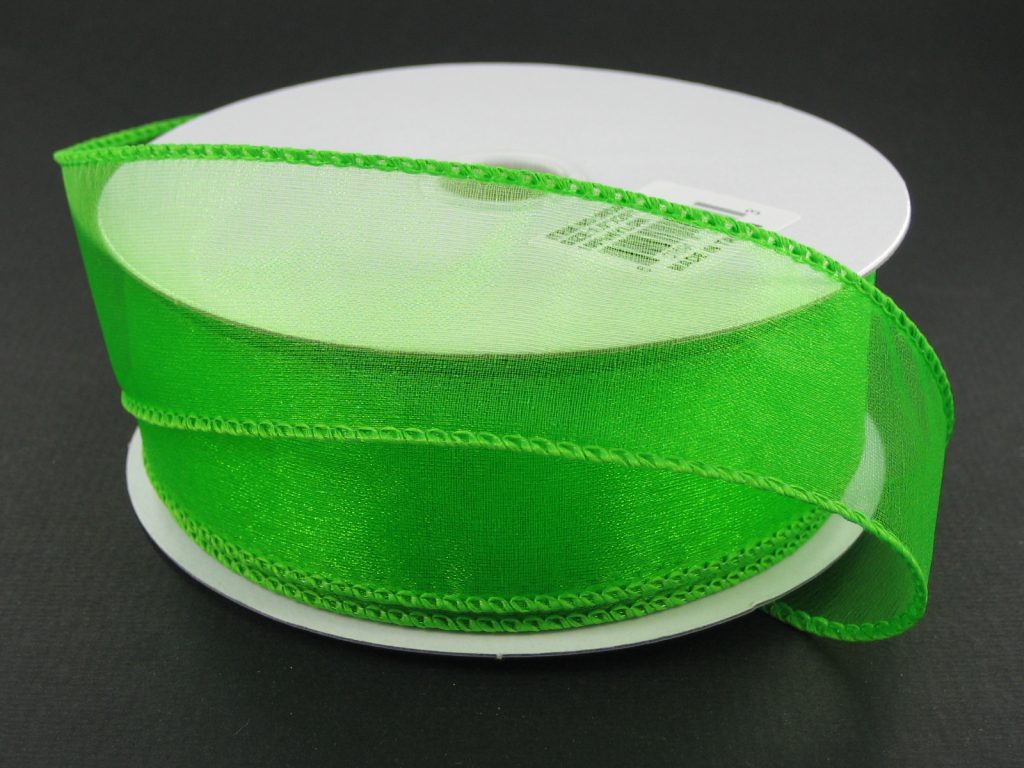 903409-09C lime WIRED SHEER 1.5"X50Y