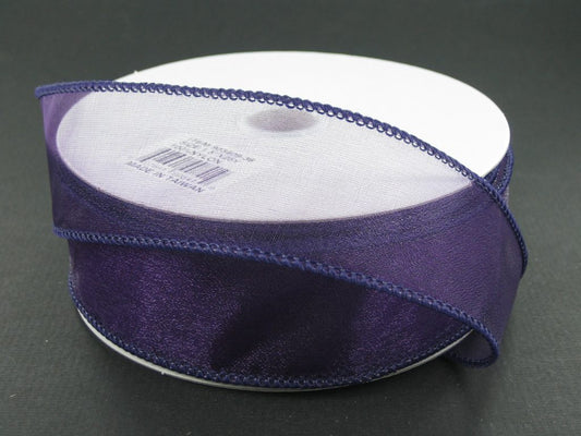 903409-36C EGGPLANT WIRED SHEER 1.5"X50Y