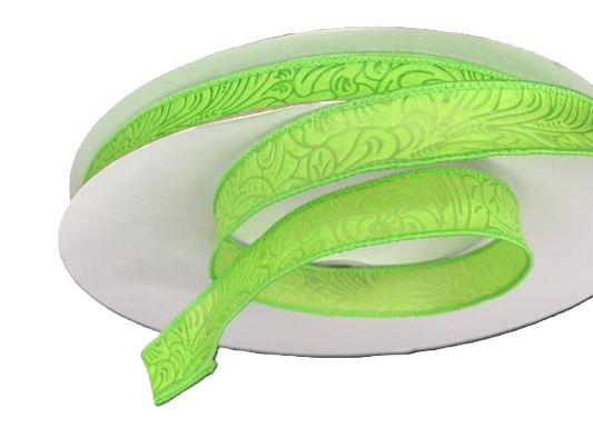 984205-09C LIME FLOWER EMBOSSED