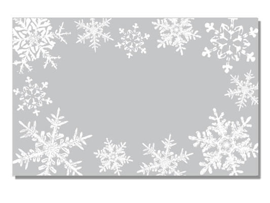 AC5998 Silver Snowflakes GC 50P - A&B Wholesale Market Inc