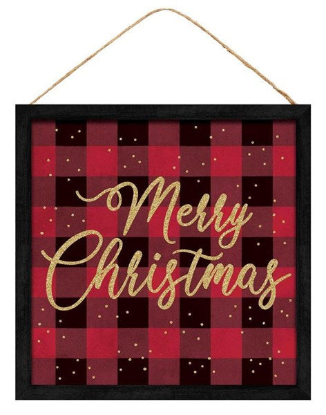 AP892624 Merry Xmas On Check Sign - A&B Wholesale Market Inc