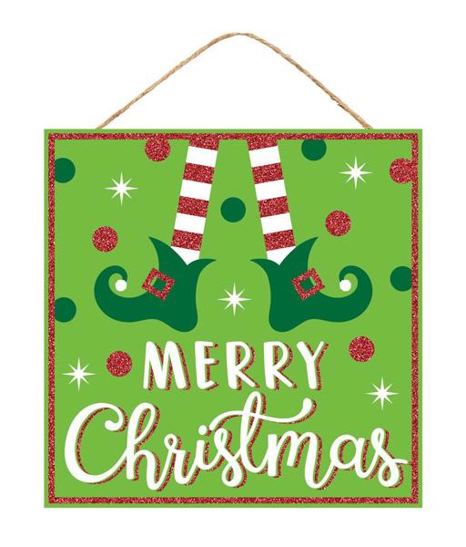 AP897059 Merry Xmas Elf Sign - A&B Wholesale Market Inc