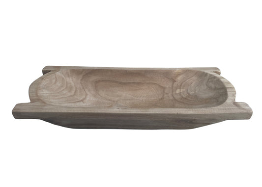 AW988130   20"L x 8.5"W Paulownia Dough Bowl