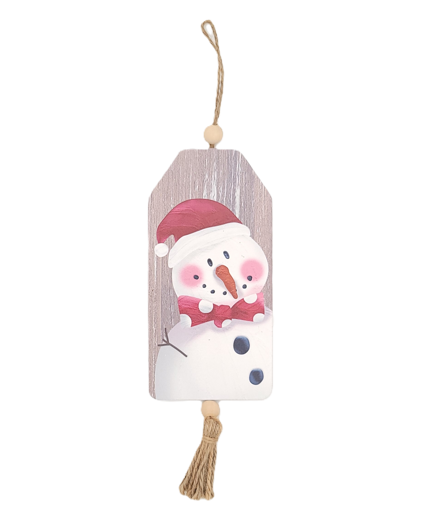 C21230 Snowman Tag/Tassel