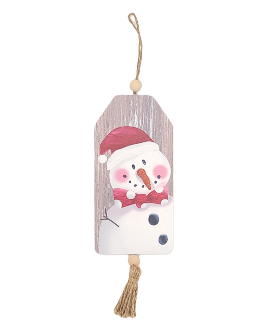 C21230 Snowman Tag/Tassel