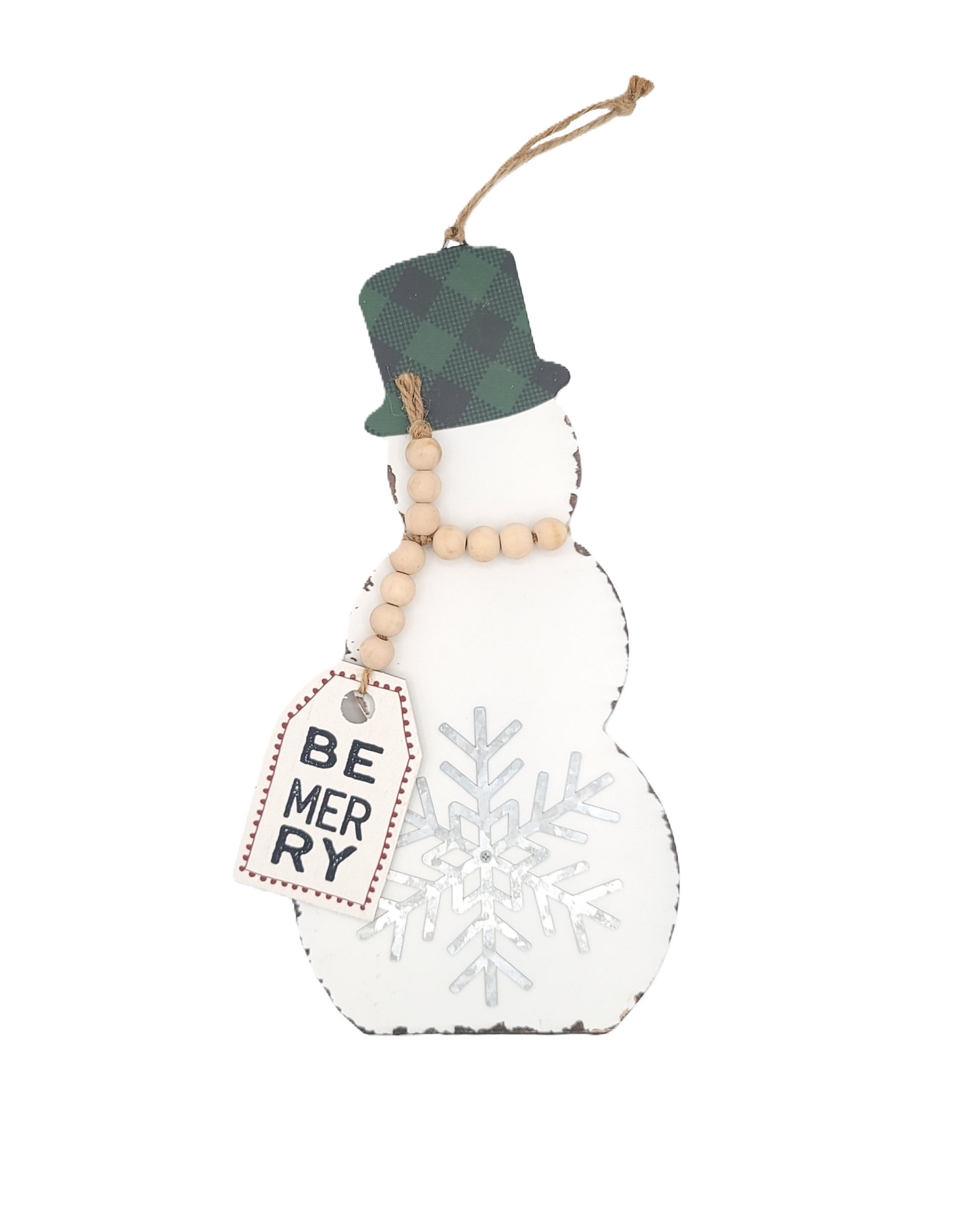 C22411 Snowman w/Bead Tag