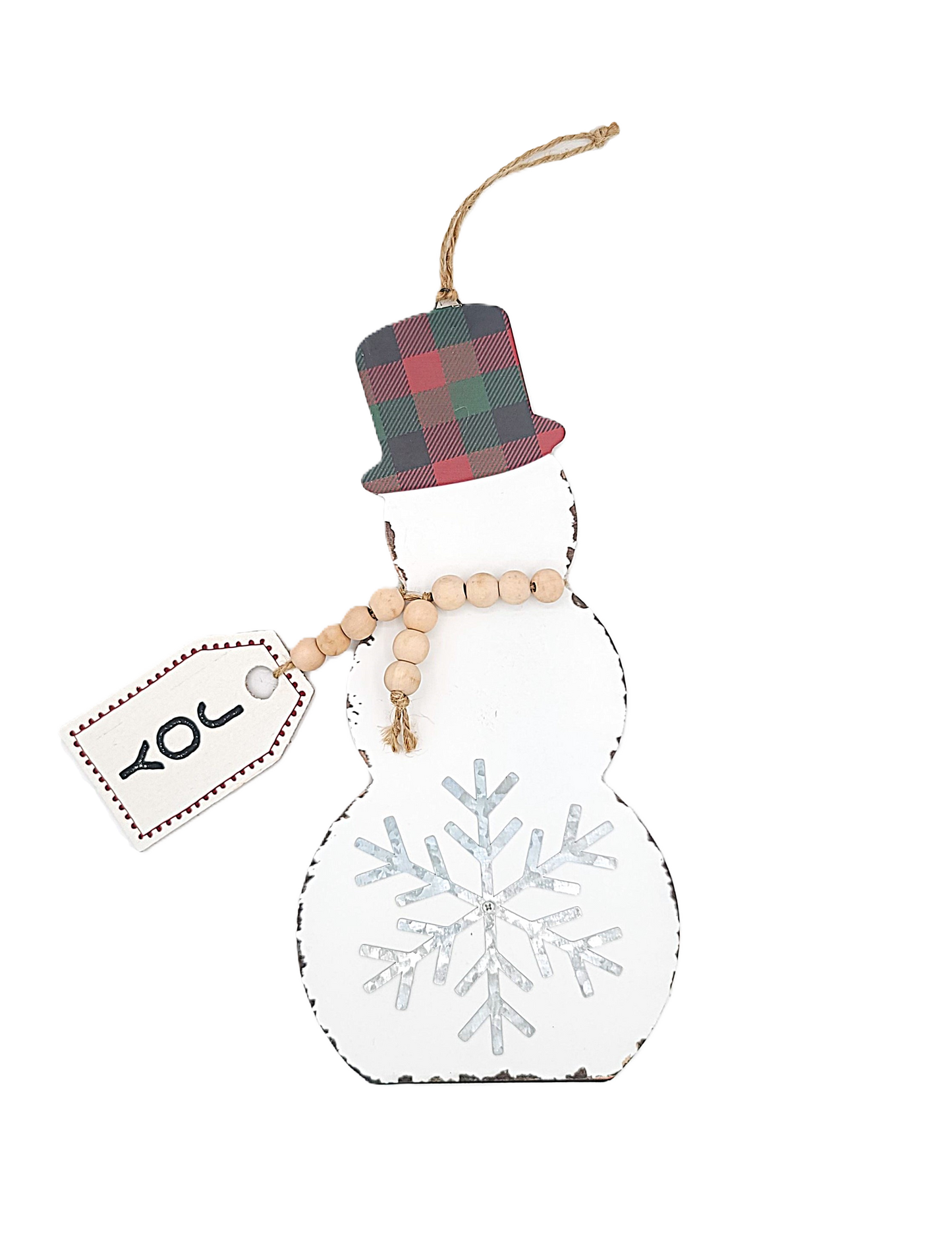 C22411 Snowman w/Bead Tag