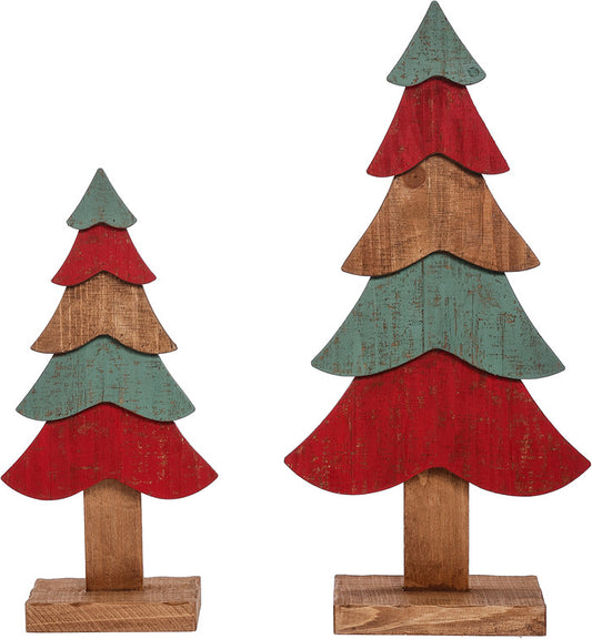 C24403  LARGE WOOD MULTI LAYER TREE BASE