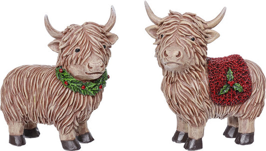 C24886 RESIN MERRY MOO COW 2 ASST