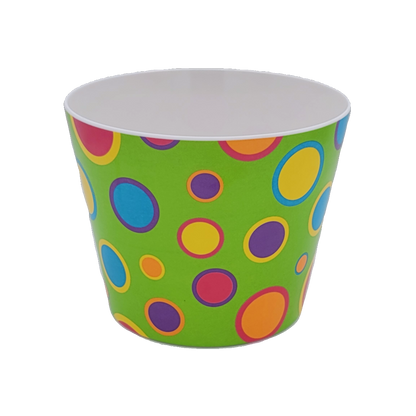 PC2002 3 Asst Polka Dot Melamine Pot