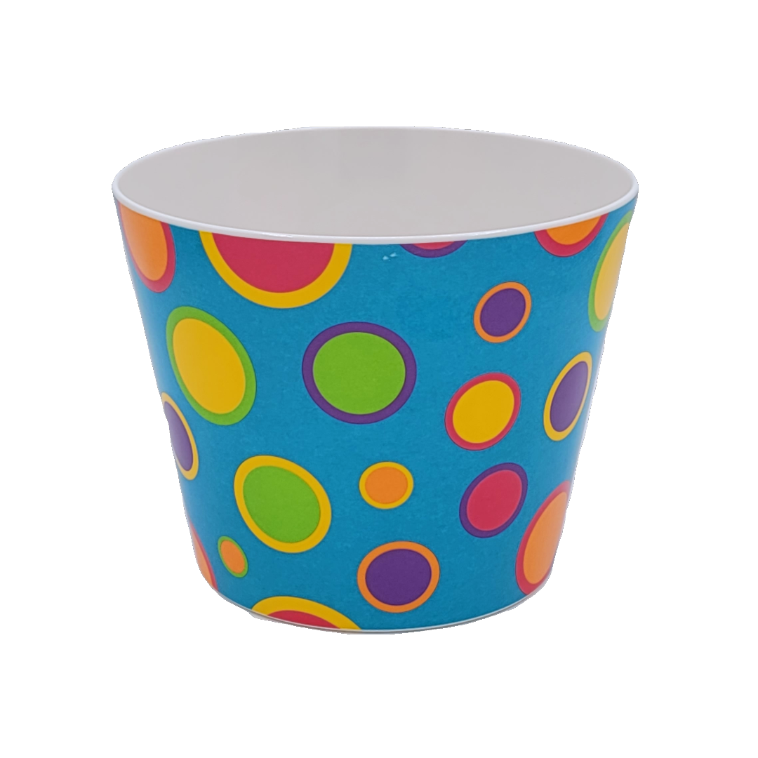 PC2002 3 Asst Polka Dot Melamine Pot