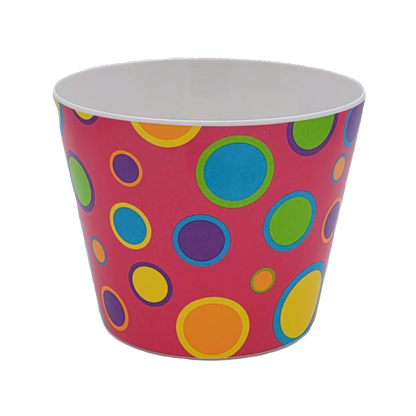 PC2002 3 Asst Polka Dot Melamine Pot