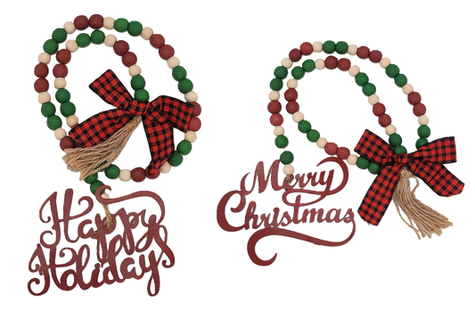 C22271 Holiday Word Beads