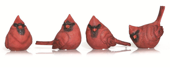 E15023 Medium Resin Cardinal 4 Asst (Each Sold Separately)