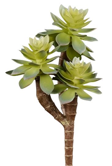 FE105375 7"L UV SHIELD SUCCULENT PICK MULTI GREEN