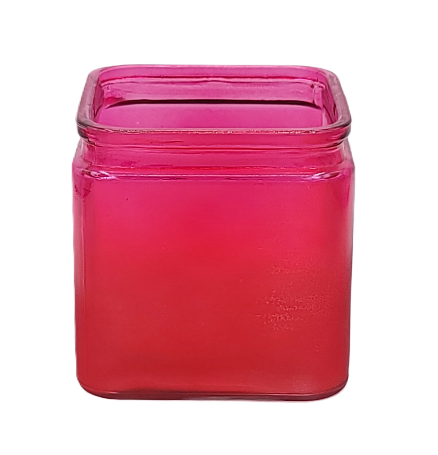 G125PR FUCHSIA/RED GLASS CUBE- 12/CASE