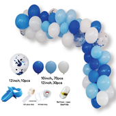 4325-BLUE/WHITE Balloon Garland - A&B Wholesale Market Inc