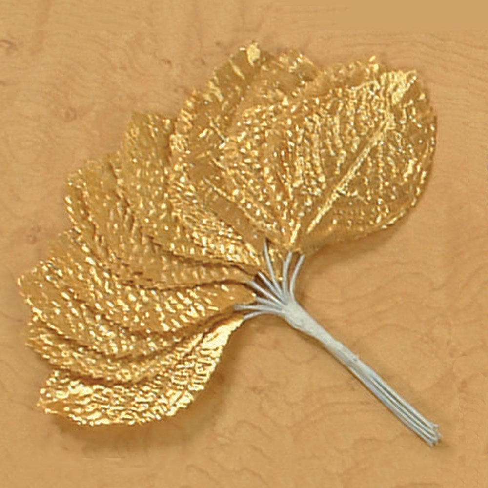 8552-GOLD   2.75" LEAVES, 12 PCS/BUNCH