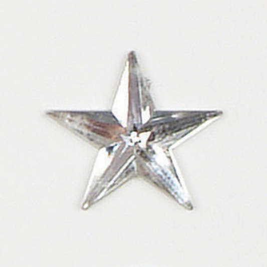 1056-SILVER  20MM STAR ACRYLIC 60PCS/BAG