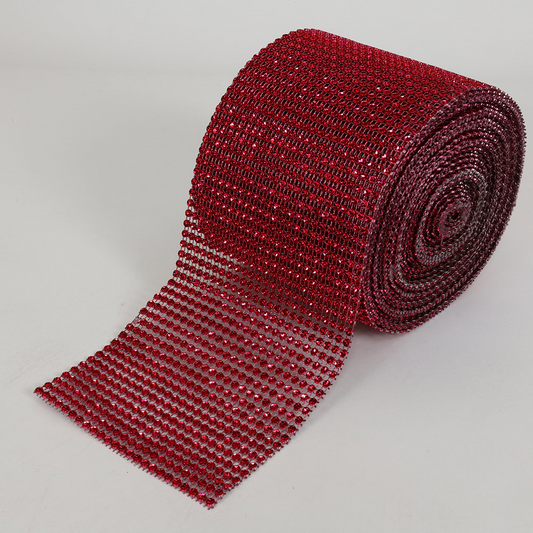 5920-RED  4.75"x10YD DIAMOND RIBBON