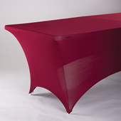 4208-BURGUNDY 6' Rectangular Table Cover - A&B Wholesale Market Inc