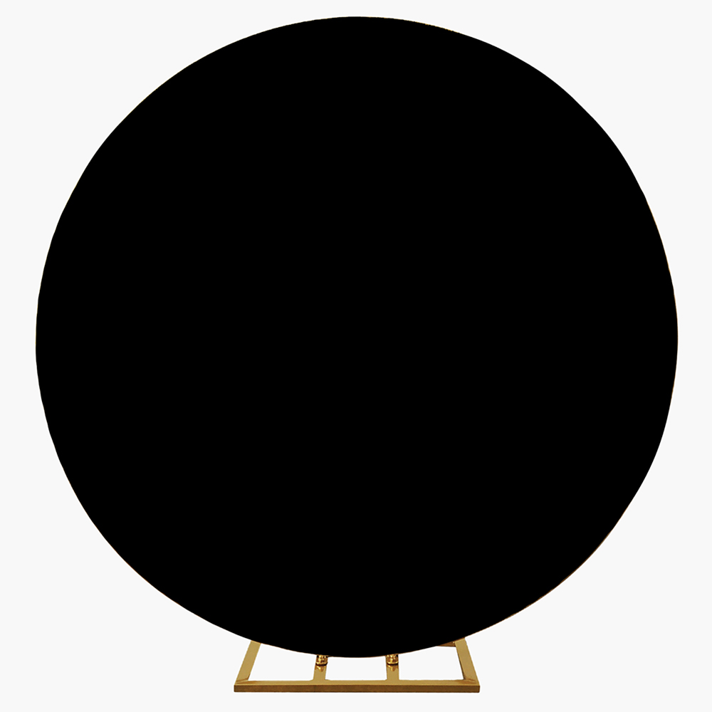 4098-BLACK  84" SPANDEX CIRCLE BACKDROP COVER, 1 PC/PACK