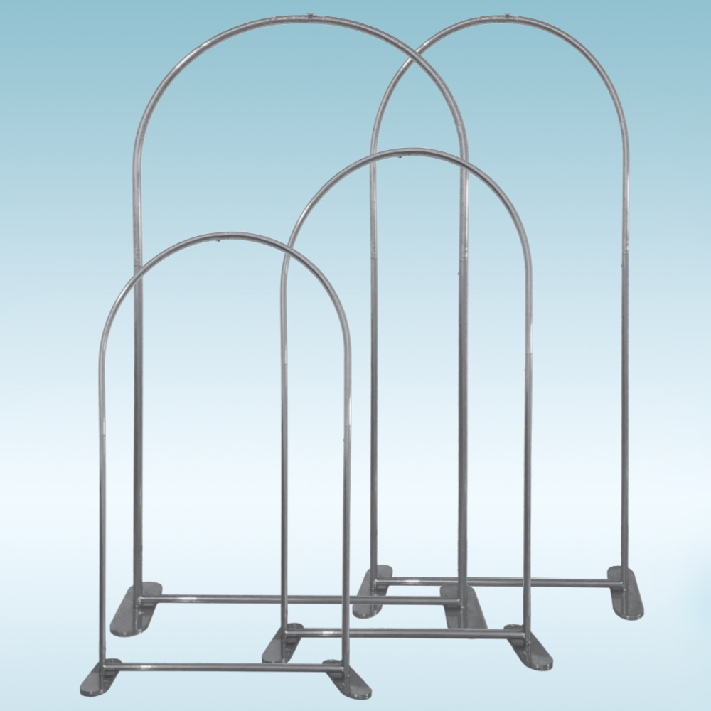 7922-SILVER  90"H x 36"W ARCH BACKDROP STAND, 1 PC/BOX