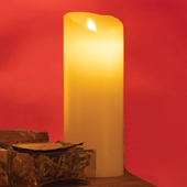 5964-IVORY 8" Wax Swinging Candle - A&B Wholesale Market Inc